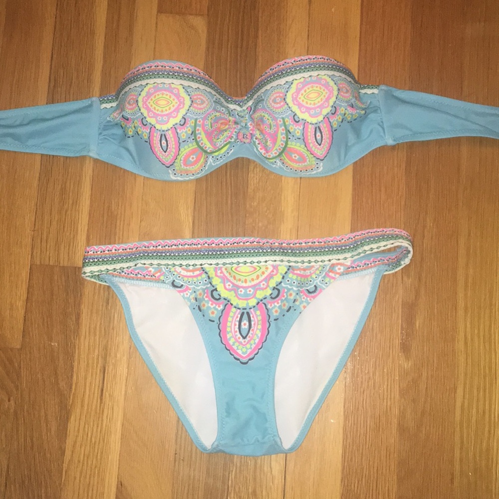 Bright bathing suit